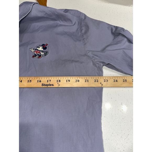 Disney Women’s Minnie Mouse Shirt Button up quarter sleeves XL Disney world - Picture 7 of 10